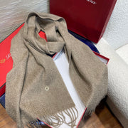 LP Scarf Plain 180 CM In Light Brown Cashmere 141436