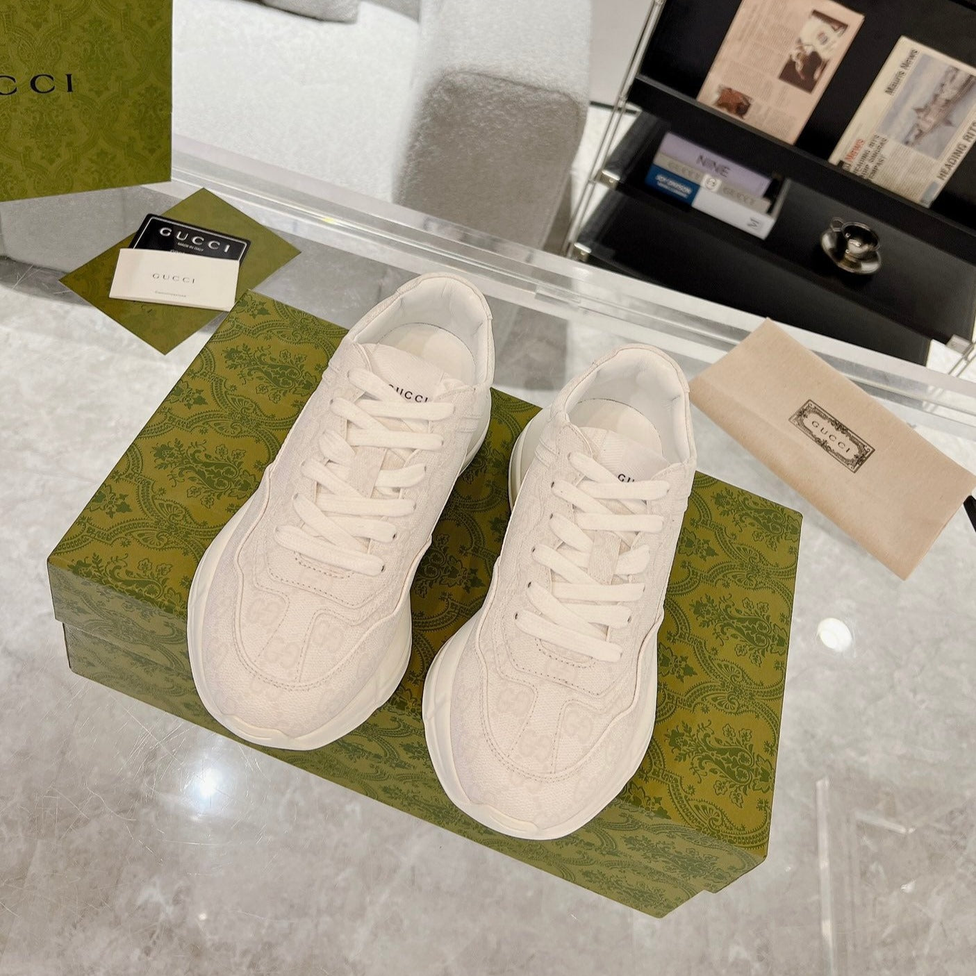 GG 100 RHYTON SNEAKER White
