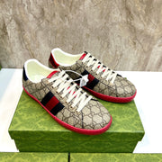 GG Men's ACE Sneaker Brown Red Canvas 525924