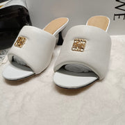 Loewe Anagram Padded Mule White Sheepskin