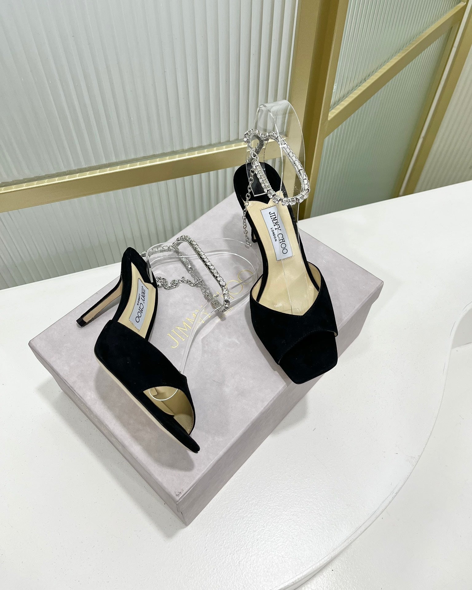 Jimmy Saeda Sandal In Black Suede 587728