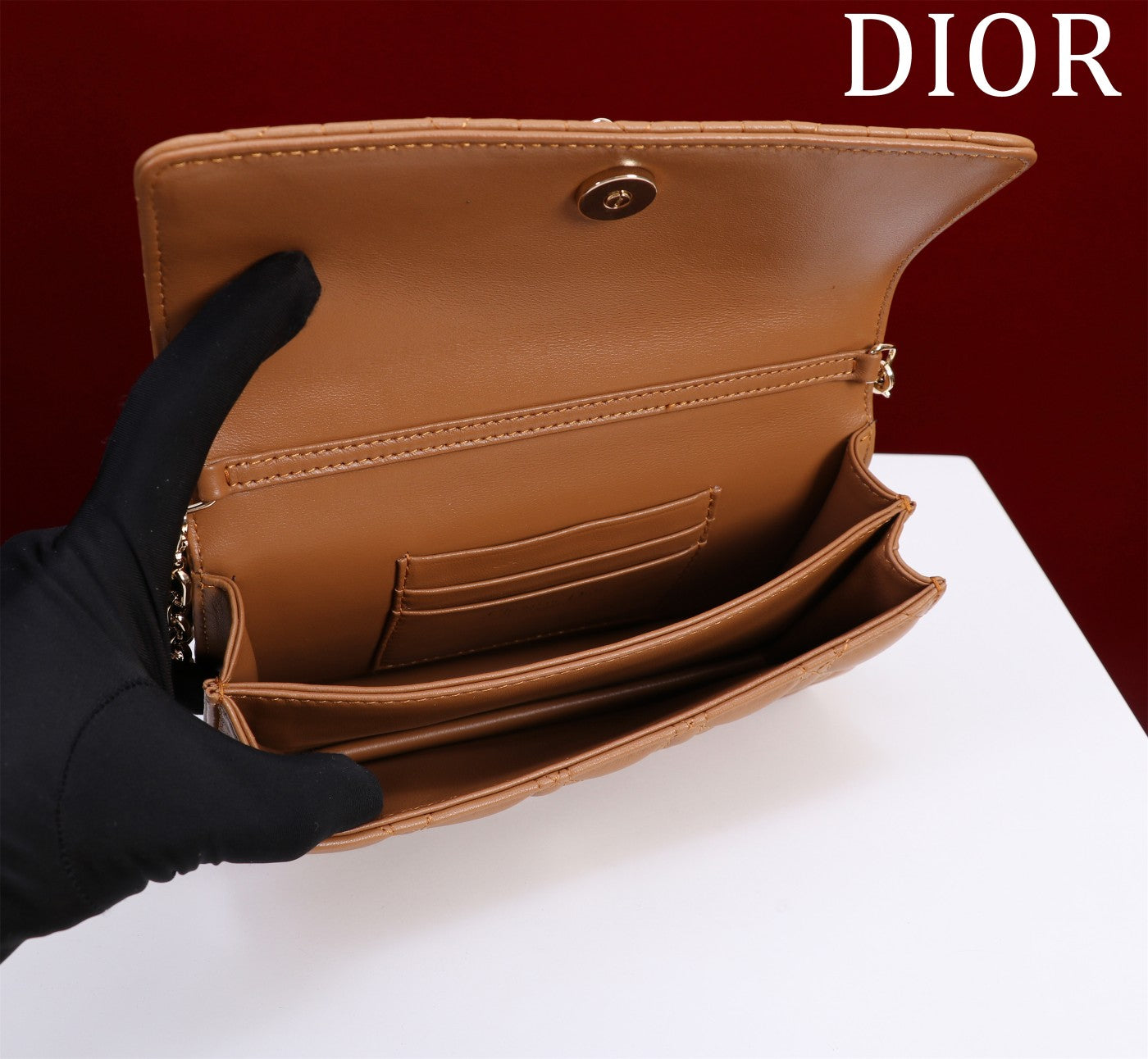 my cd mini 21 medium tan lambskin