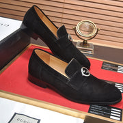 GG Men's Loafer Black Suede 552794