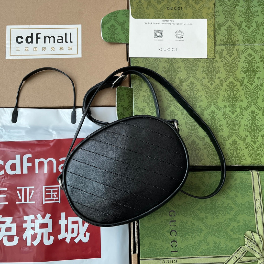 Gucci Blondie 20 Bag Black Leather 239976