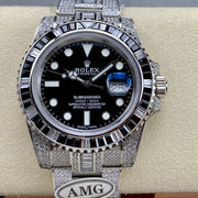 Rolex Submariner Date Black Dial Full Diamond