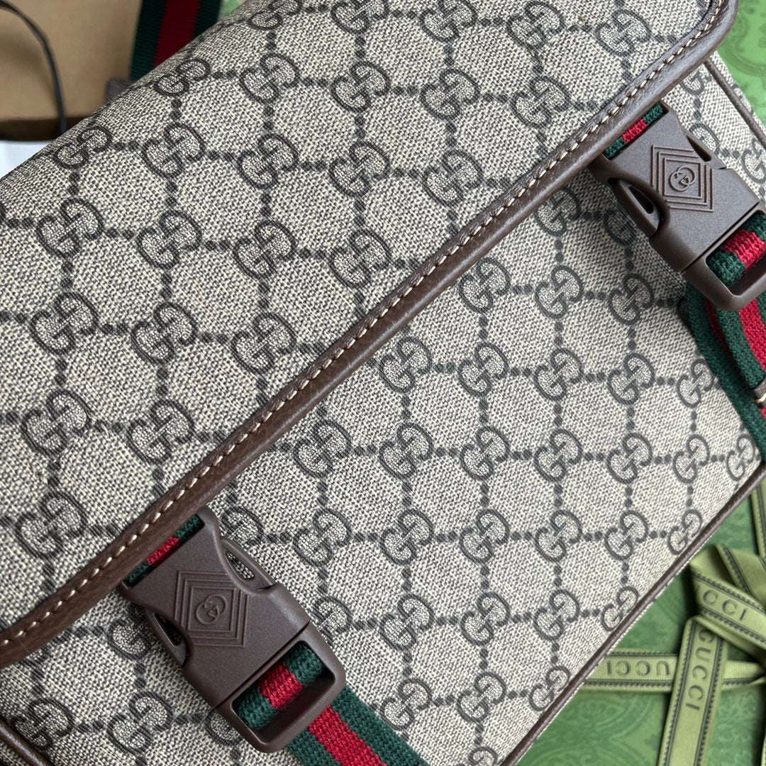 Gucci Bag Brown mix Beige Canvas 240098