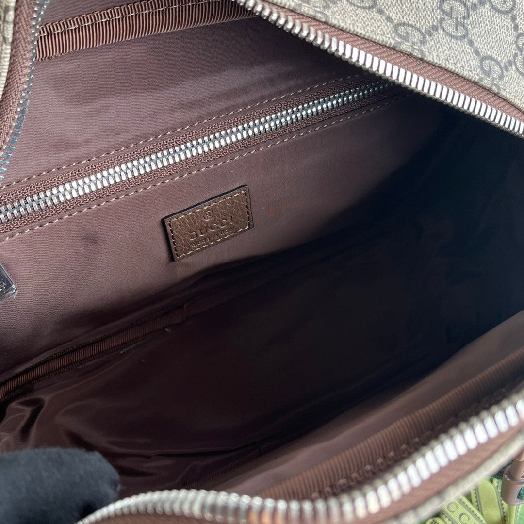 Gucci Bag Brown mix Beige Canvas 240098