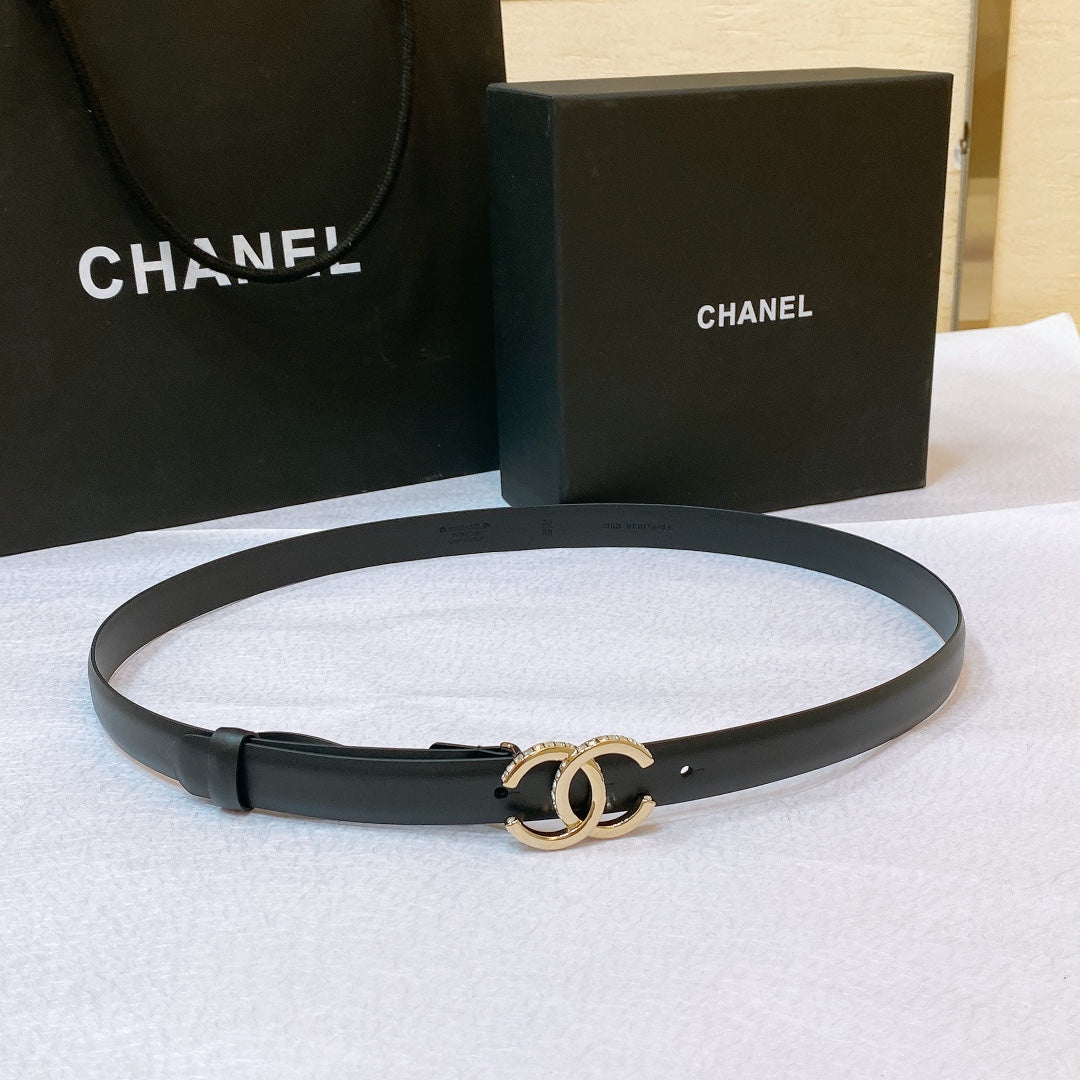 Chanel 2026 CC Rhinestone Studded 20mm Calfskin