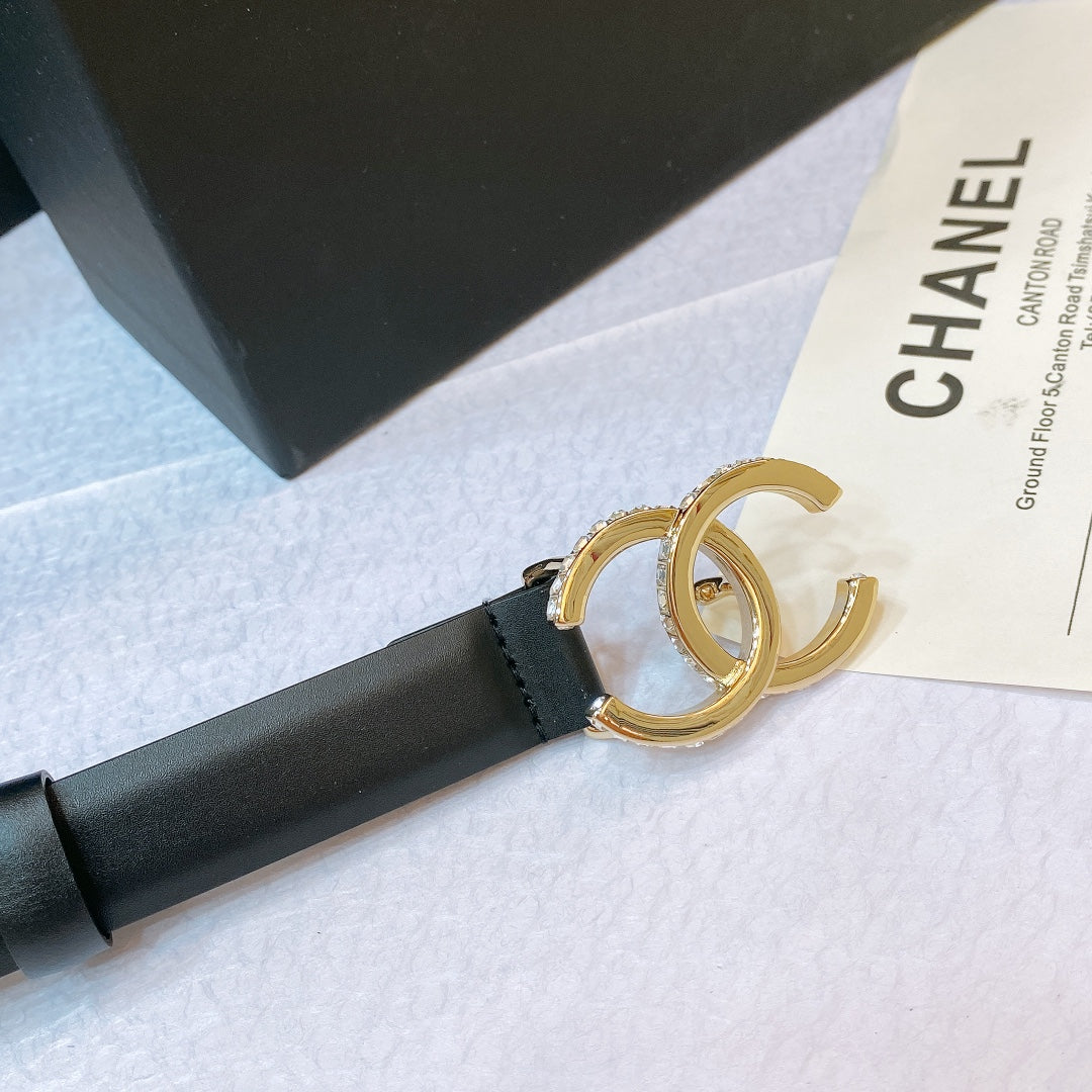 Chanel 2026 CC Rhinestone Studded 20mm Calfskin