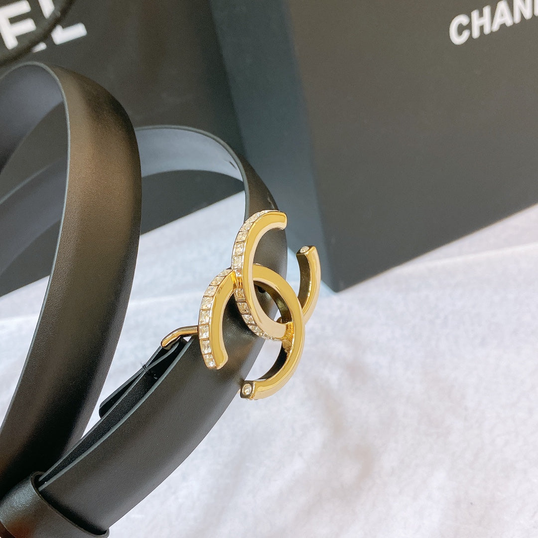 Chanel 2026 CC Rhinestone Studded 20mm Calfskin