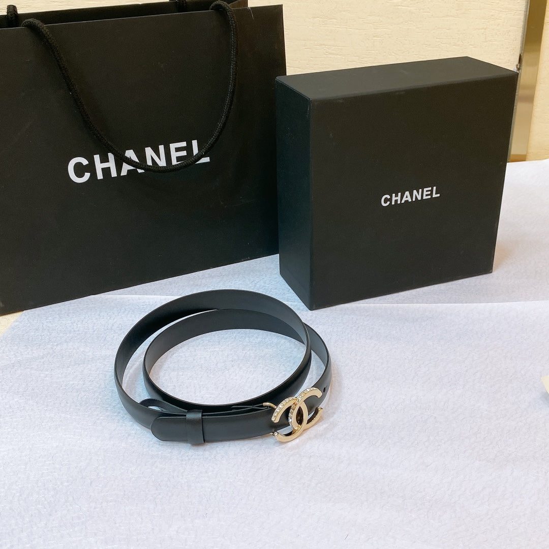 Chanel 2026 CC Rhinestone Studded 20mm Calfskin