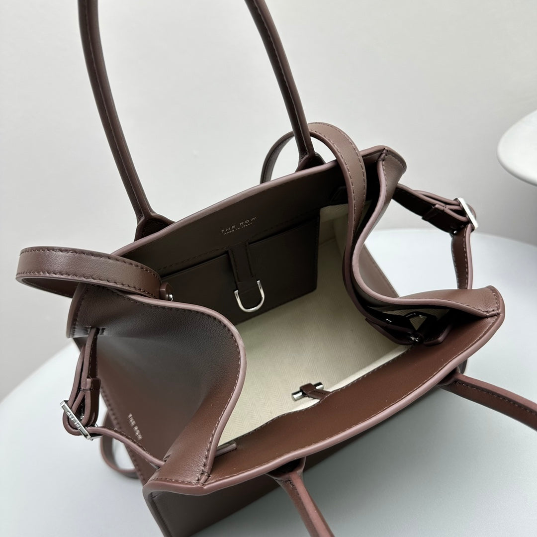The Row Margaux 10 26cm Tote Bag In Smooth Calfskin