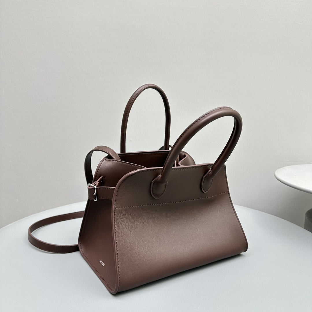 The Row Margaux 10 26cm Tote Bag In Smooth Calfskin