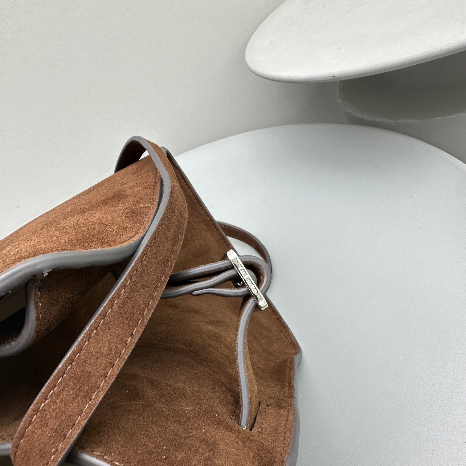 The Row Margaux 12 32cm Tote Bag In Suede