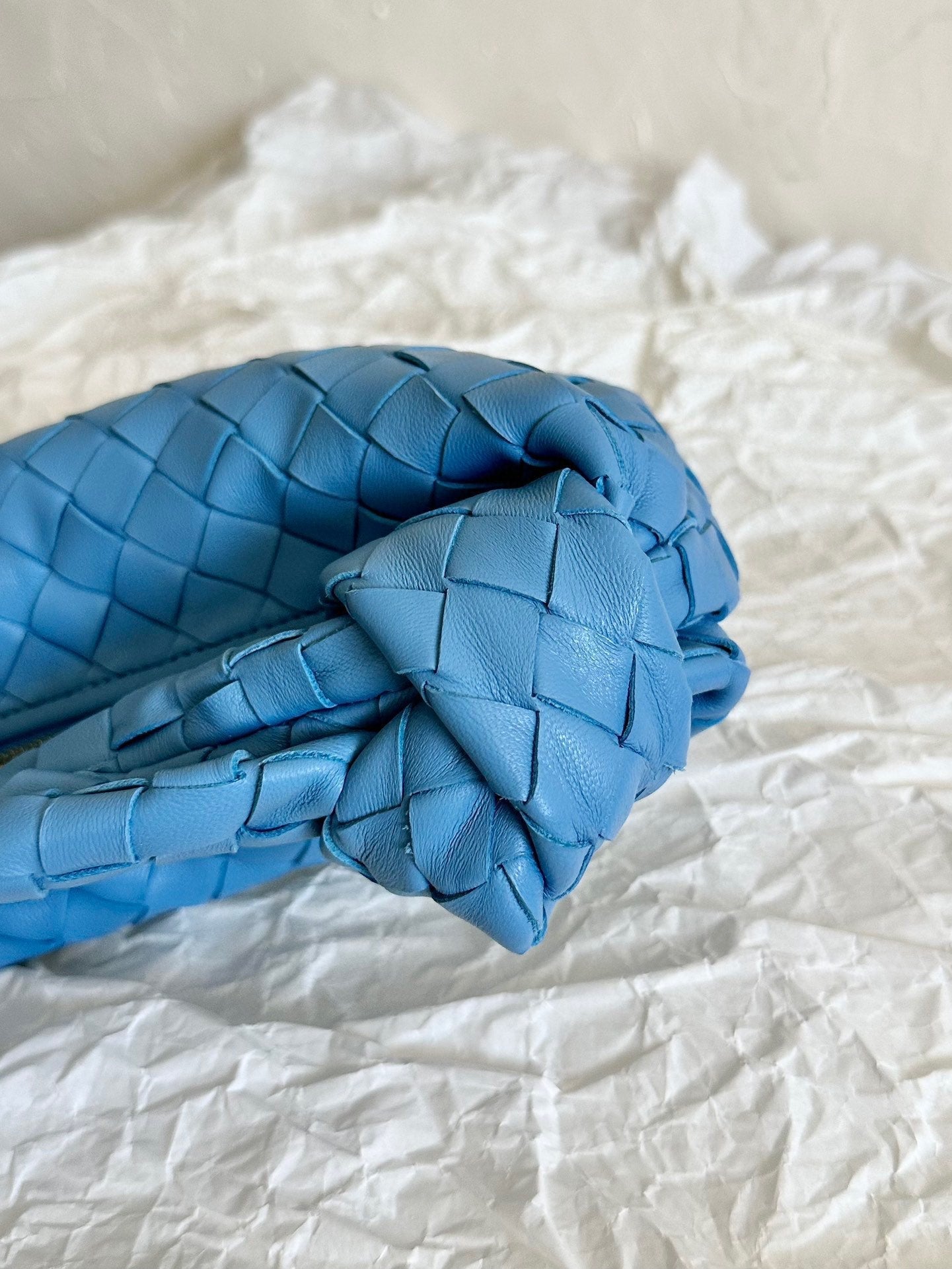 mini jodie 28 blue lambskin