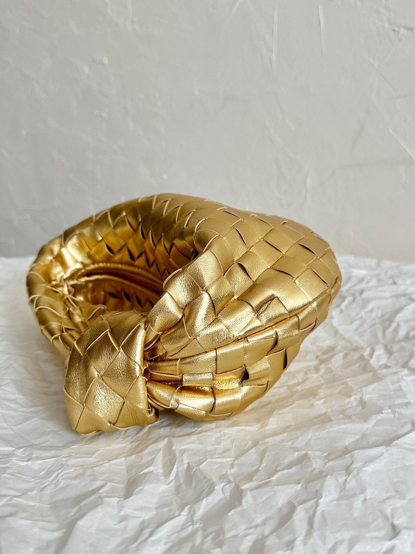 mini jodie 28 gold metalic lambskin