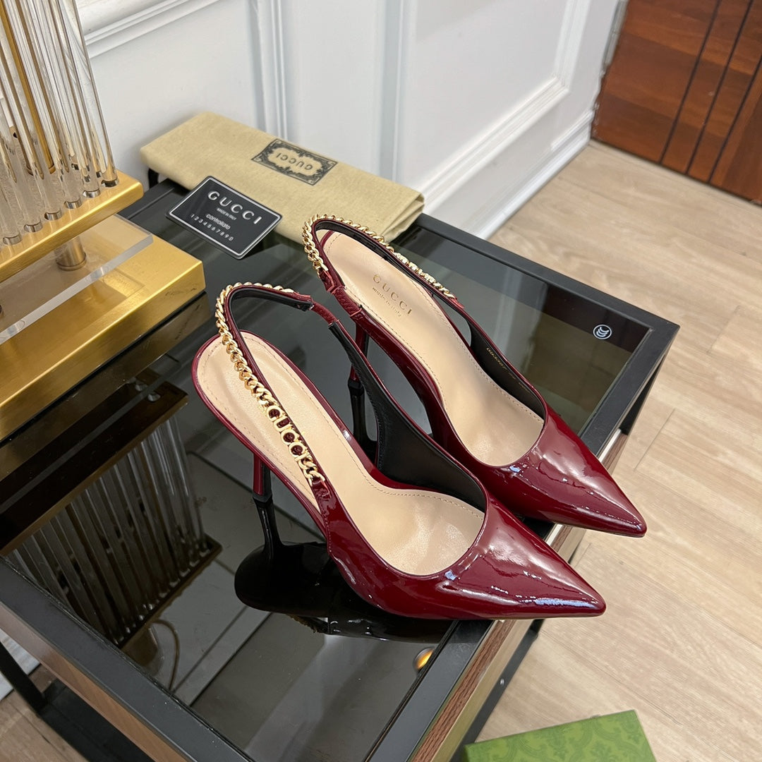 GG SIGNORIA SLINGBACK PUMP JAM LAMBSKIN