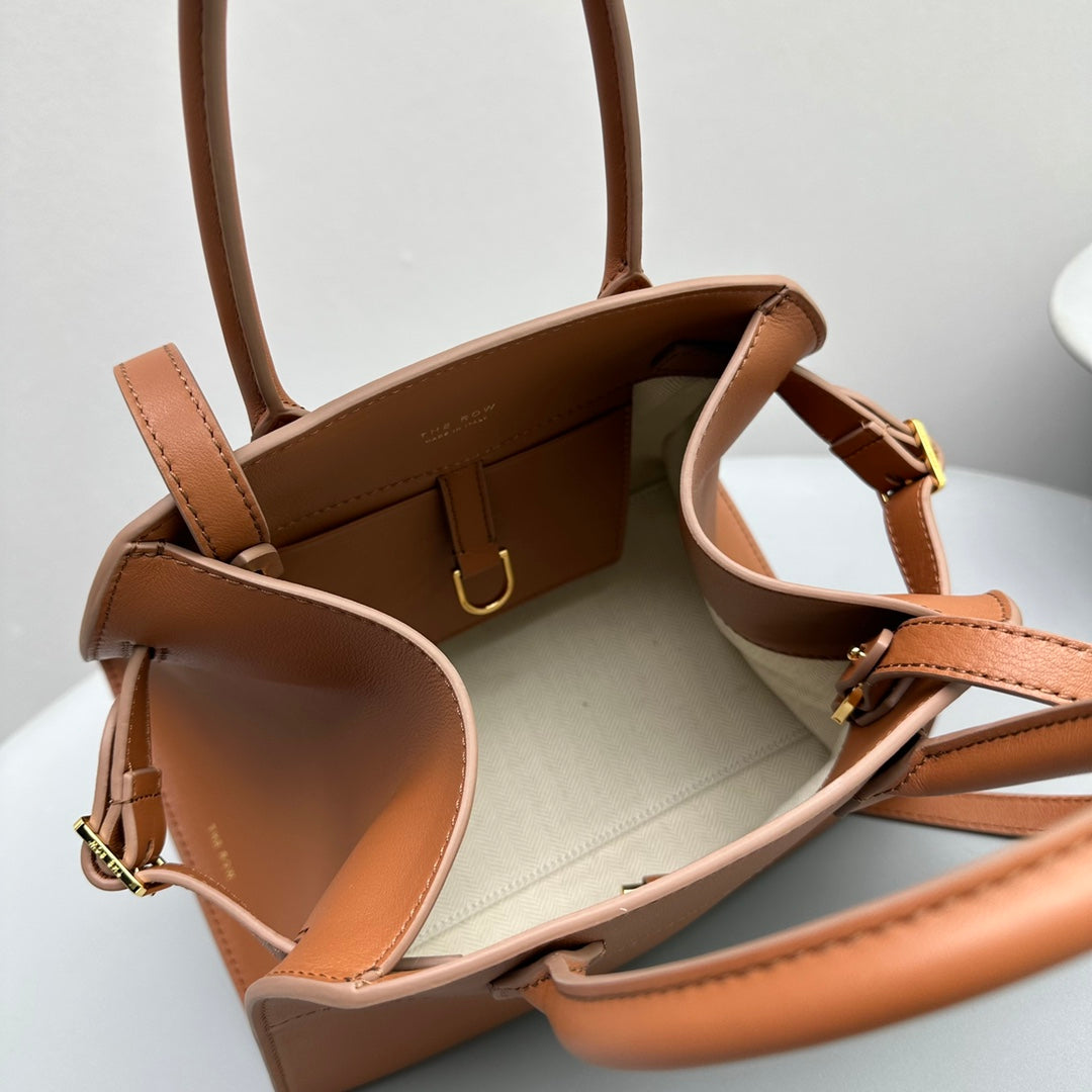 The Row Margaux 10 26cm Tote Bag In Smooth Calfskin