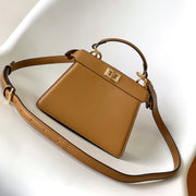 Peekaboo ISeeU Petite 20 Bag Tan Lambskin Ghw