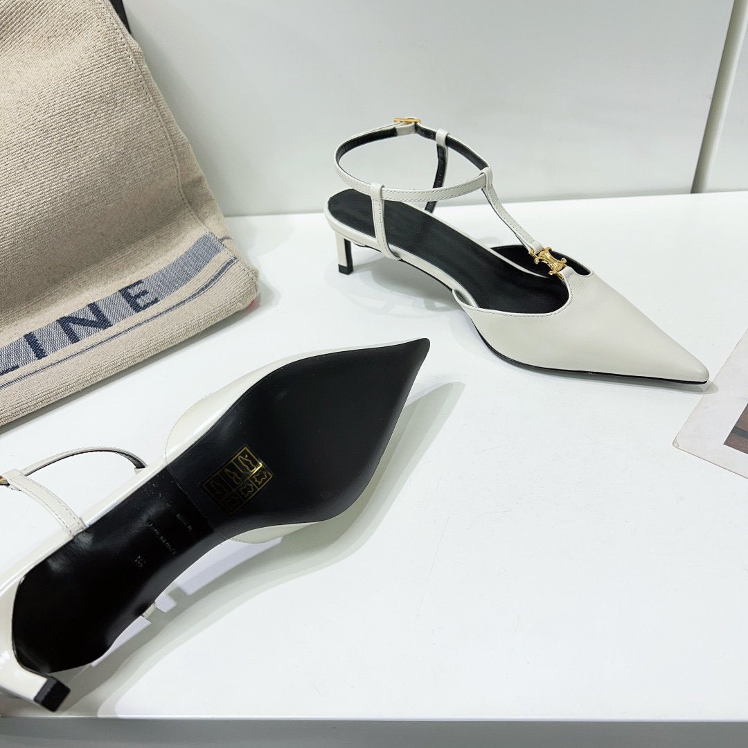cl kitten t-bar 75 white calfskin
