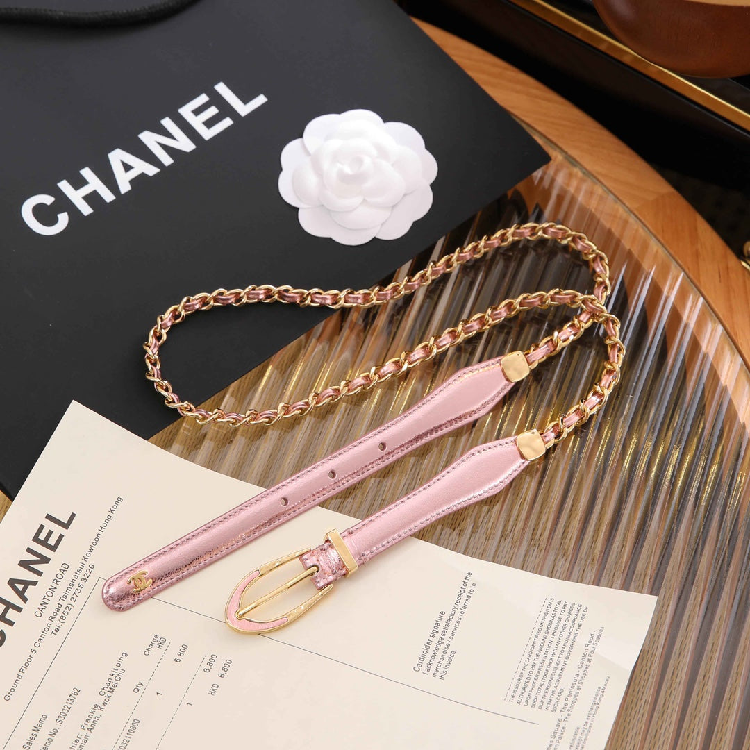 Chanel 2026 Chain Trimmed Belt 206247