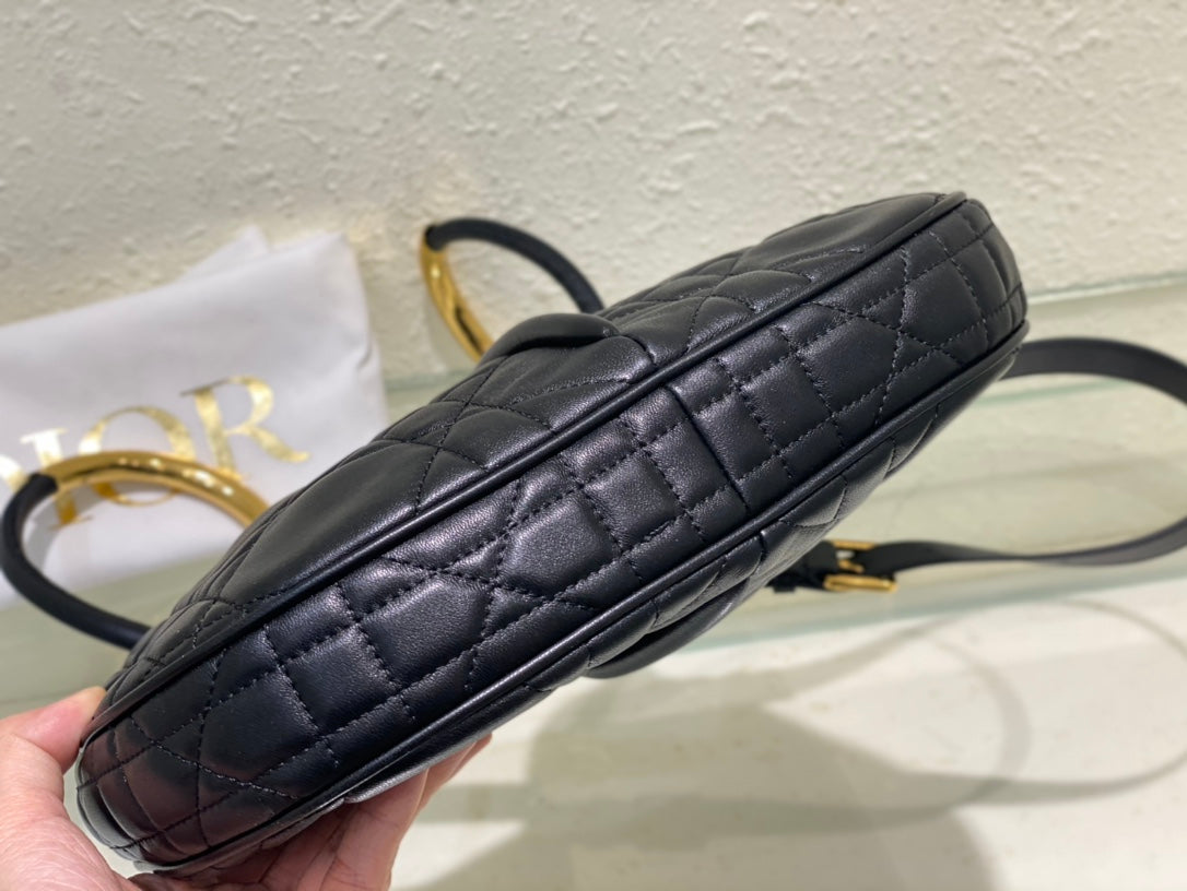 meidum cd nolita 27cm black macrocannage lambskin