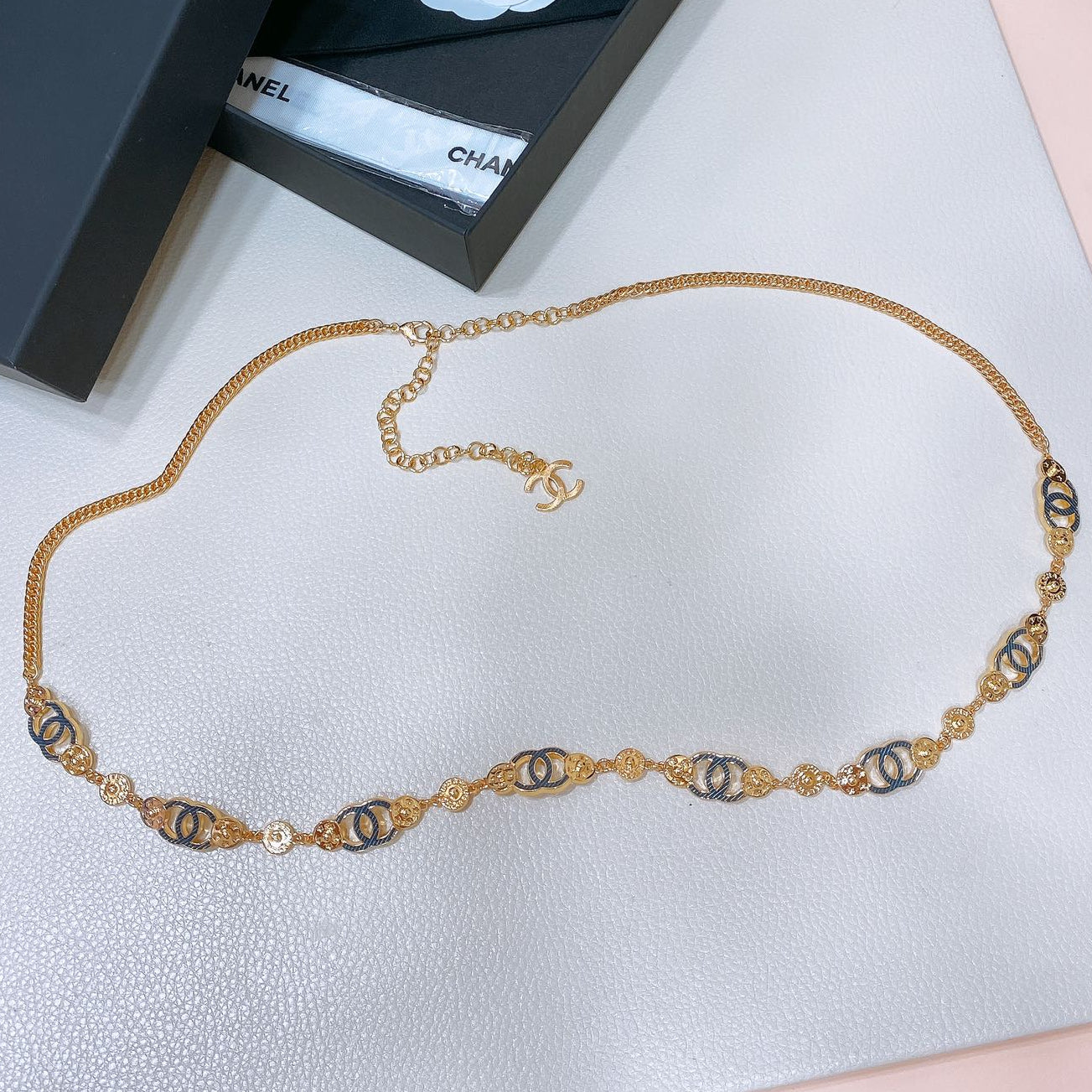 Chanel 2026 CC Medallion Chain Belt Gold