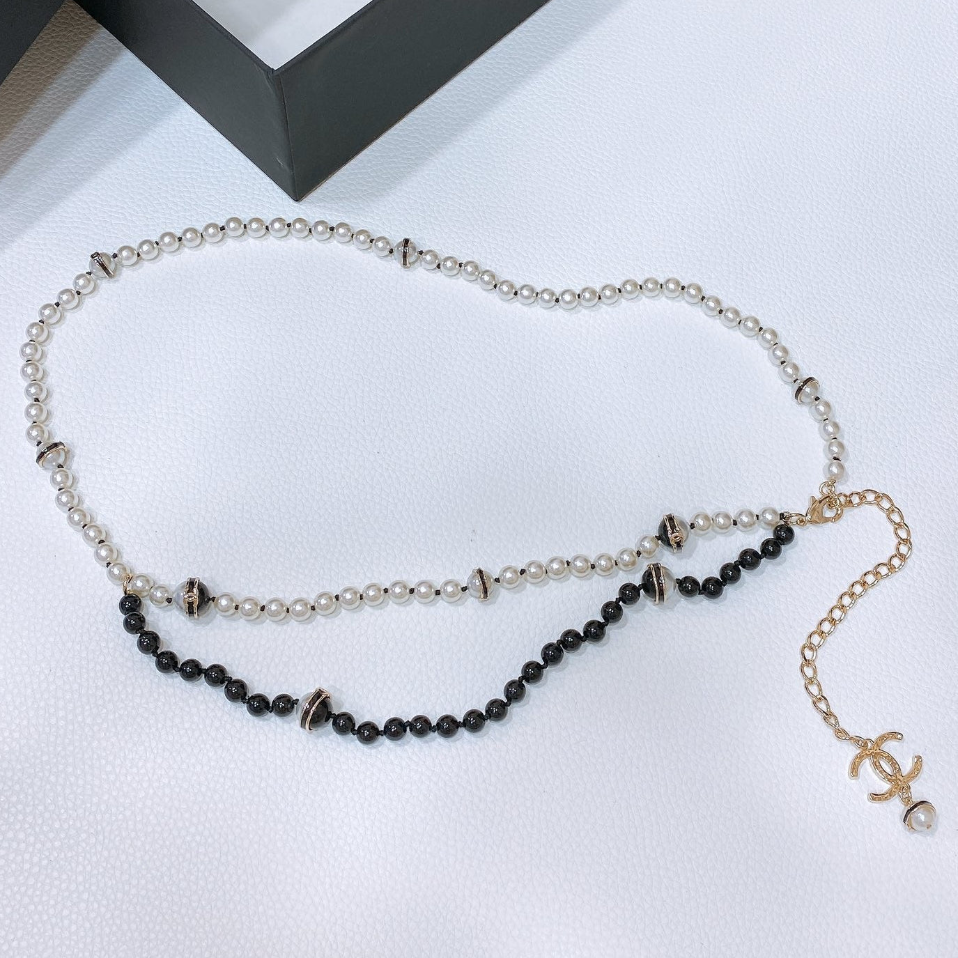 Chanel 2026 Two-Tone Pearl CC Layered Necklace Belt