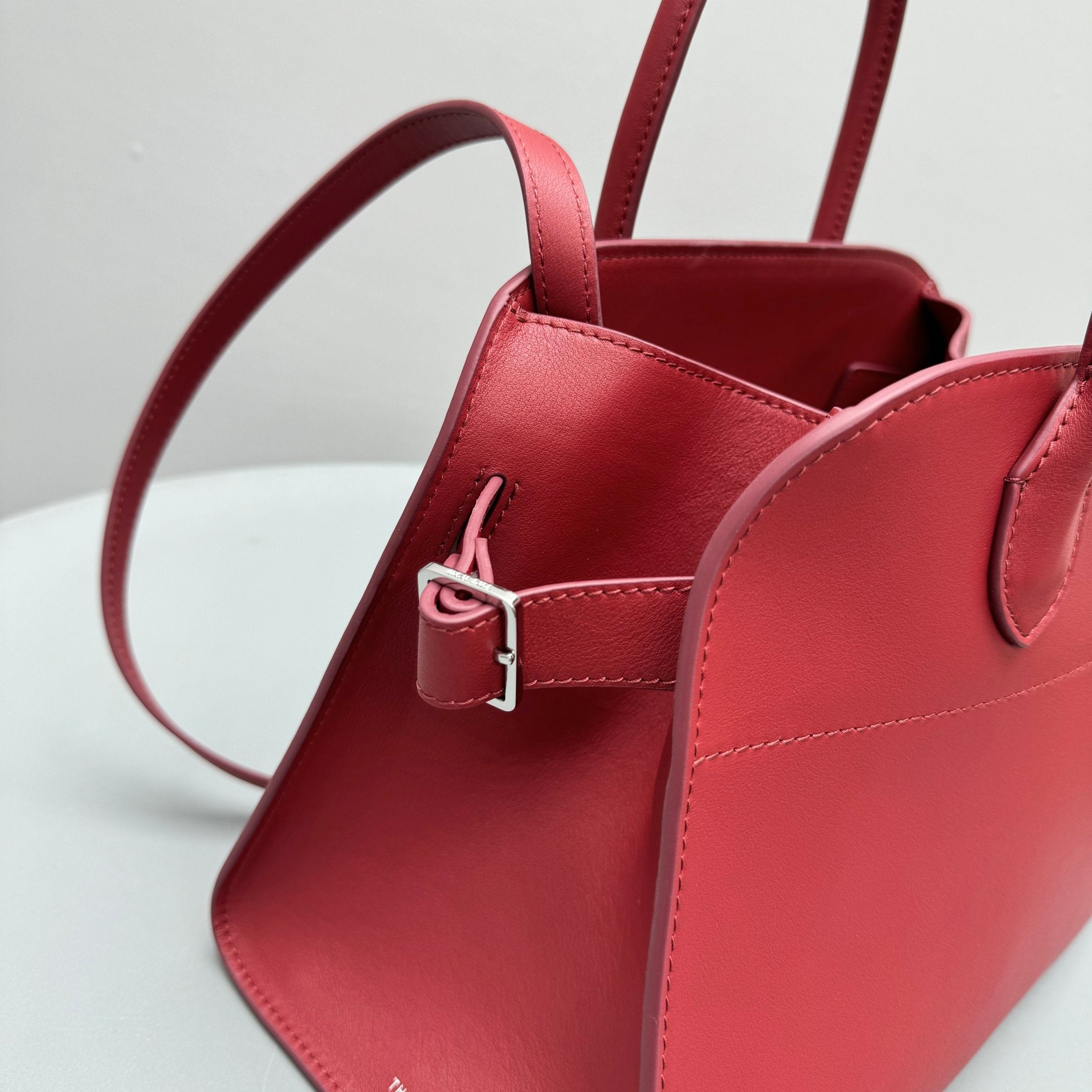 The Row Margaux 12 32cm Tote Bag In Smooth Calfskin