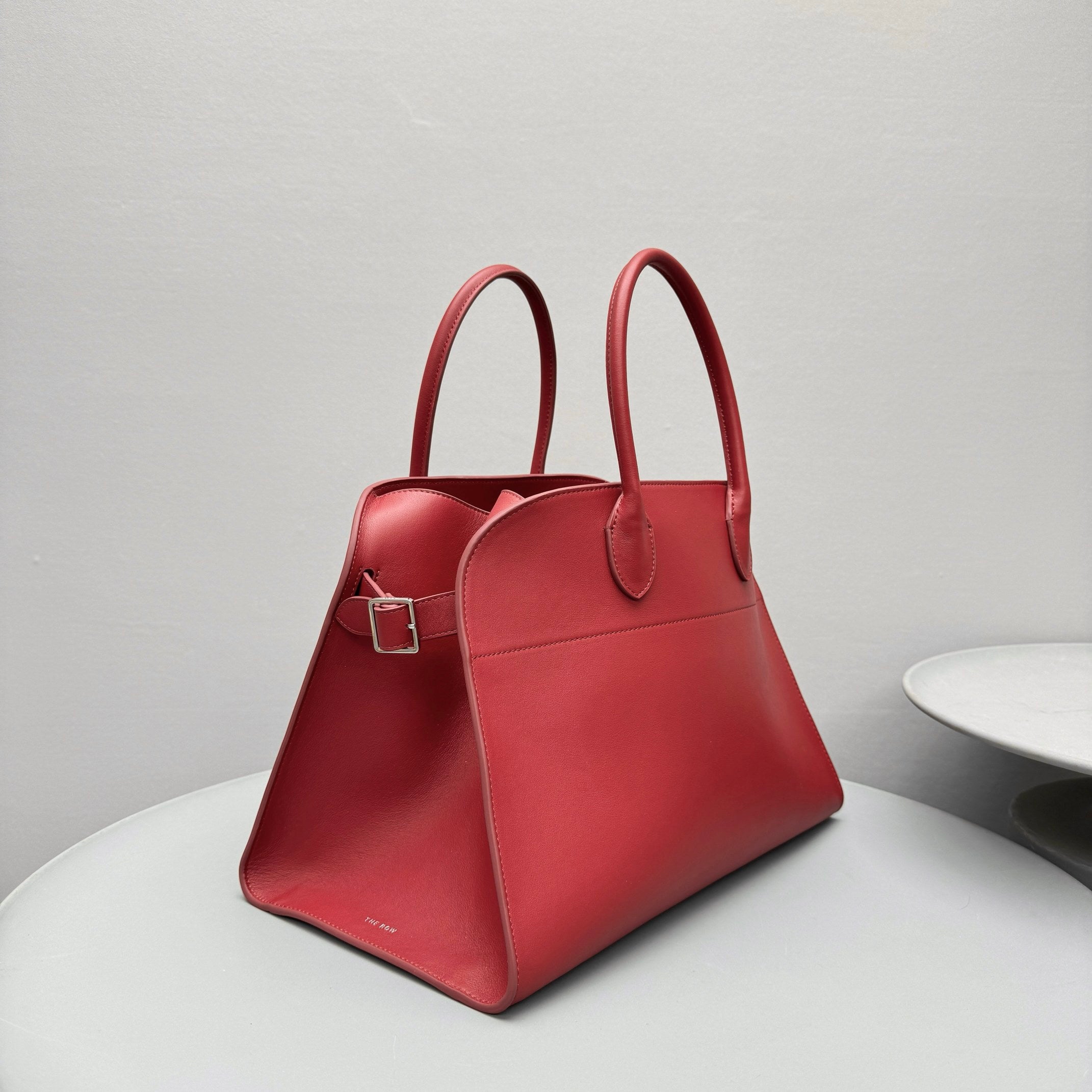 The Row Margaux 15 38cm Tote Bag In Smooth Calfskin