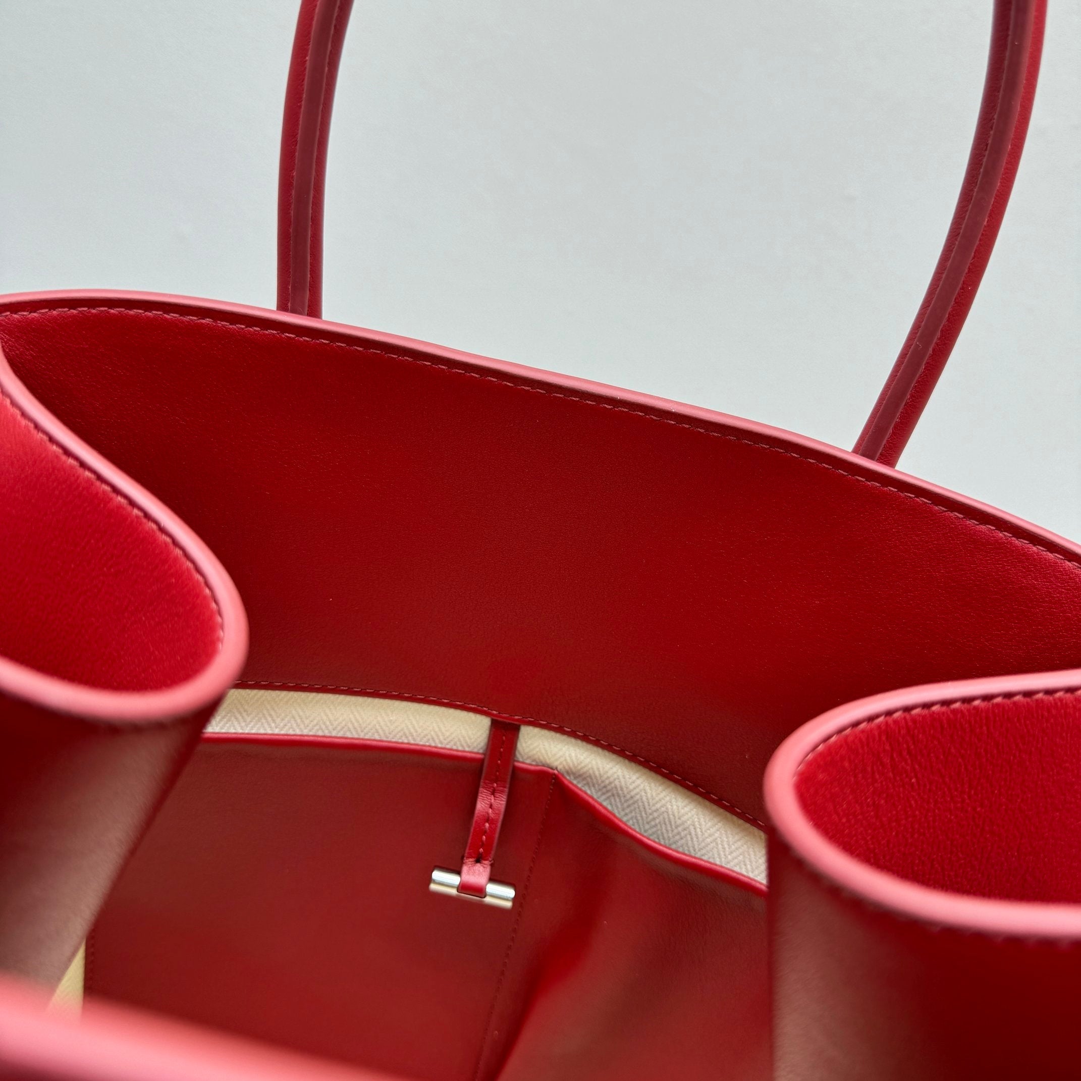 The Row Margaux 15 38cm Tote Bag In Smooth Calfskin