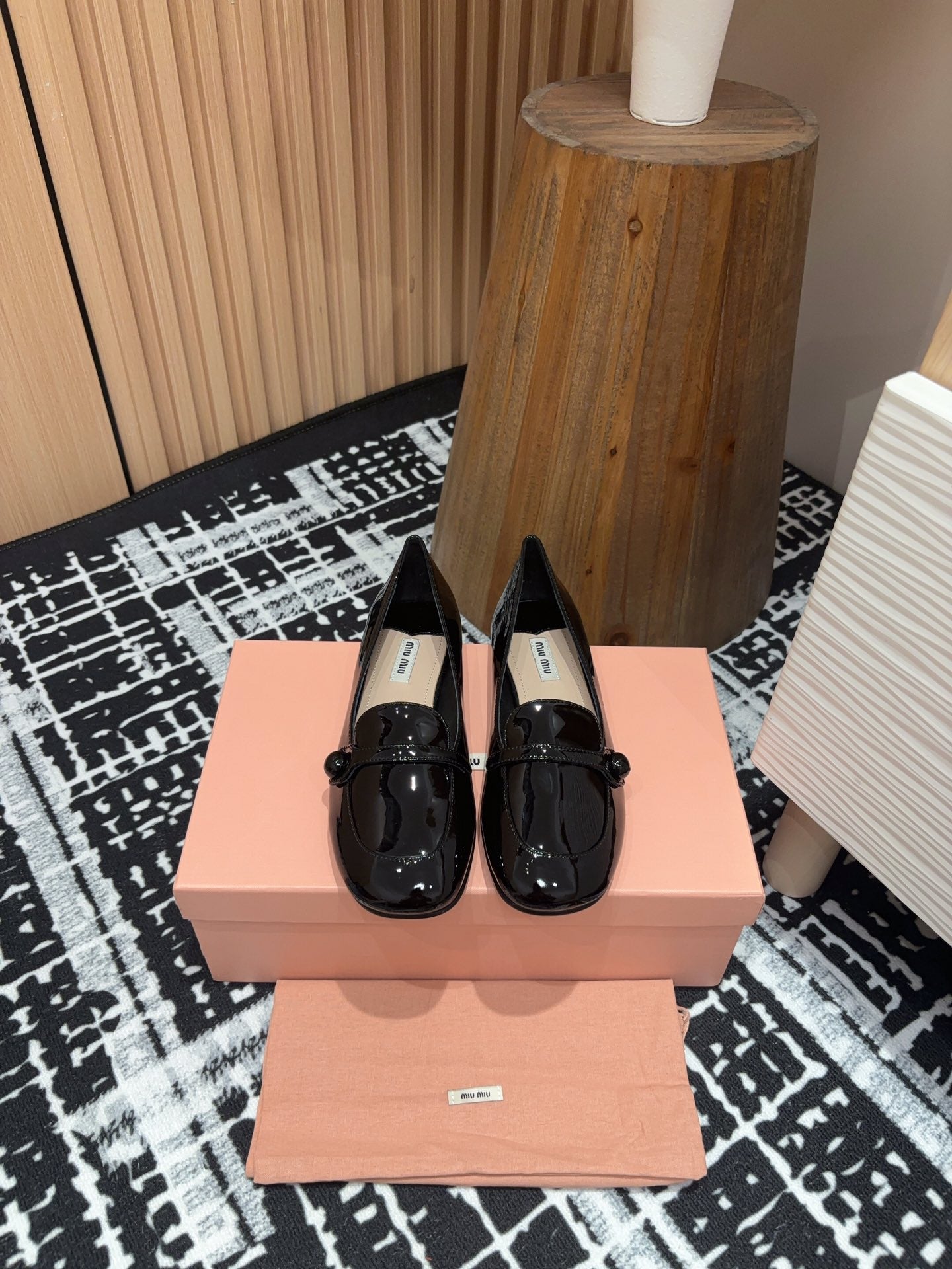 Miu Loafers Black Cowhide