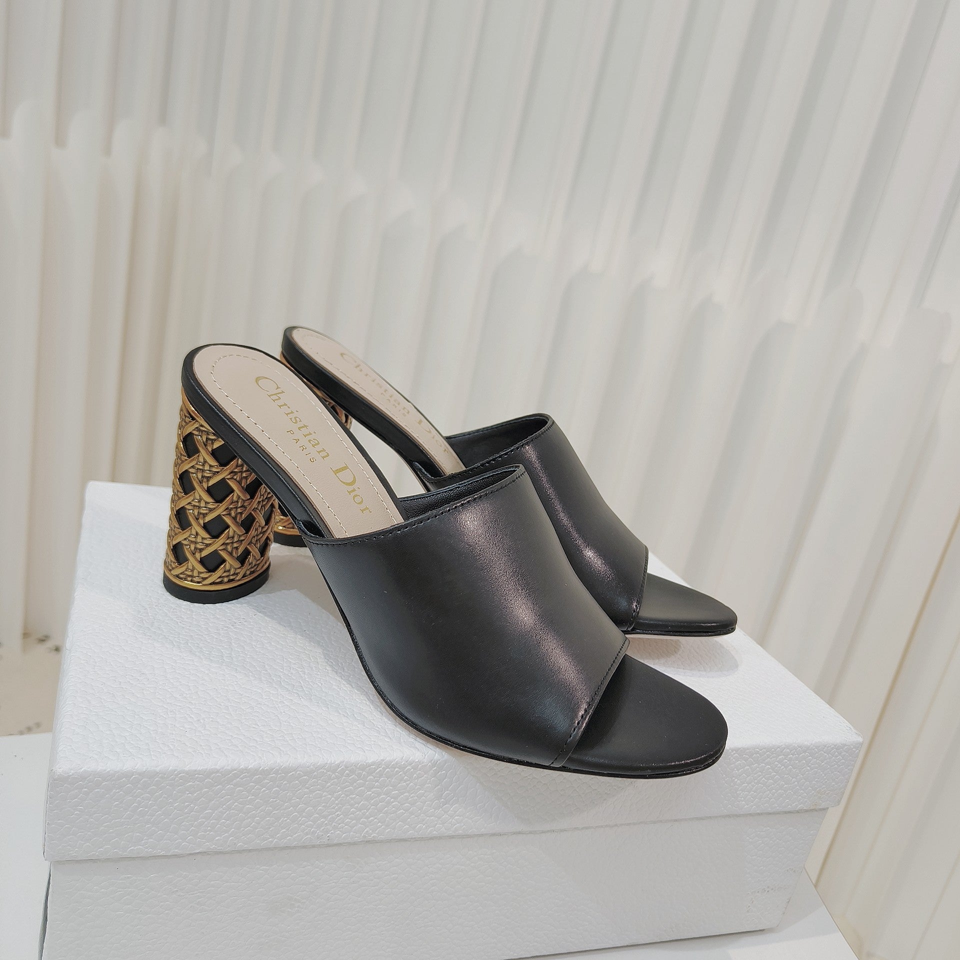 Dior 2026 Icon Slide High-heeled Sandal Lambskin 927494