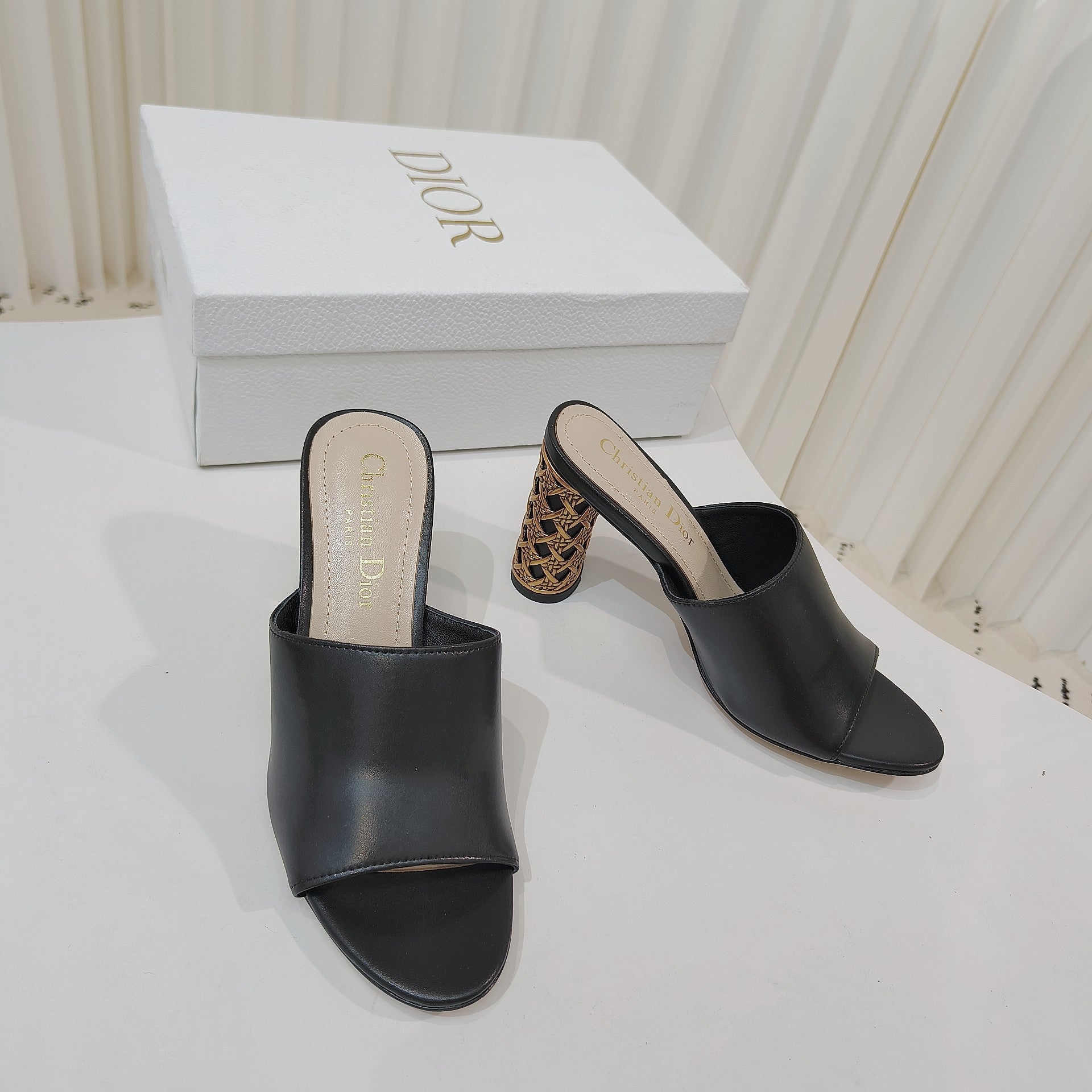 Dior 2026 Icon Slide High-heeled Sandal Lambskin 927494