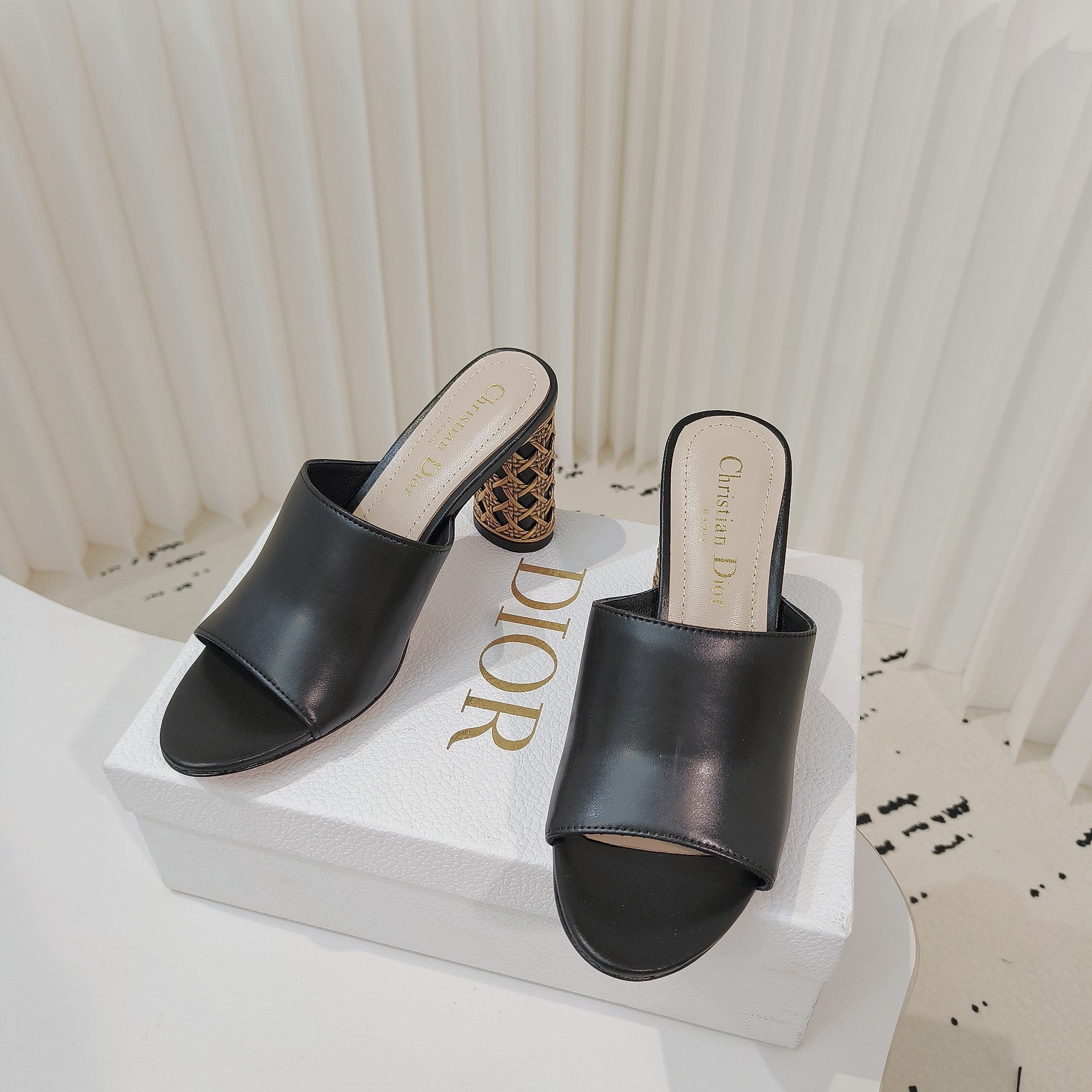 Dior 2026 Icon Slide High-heeled Sandal Lambskin 927494