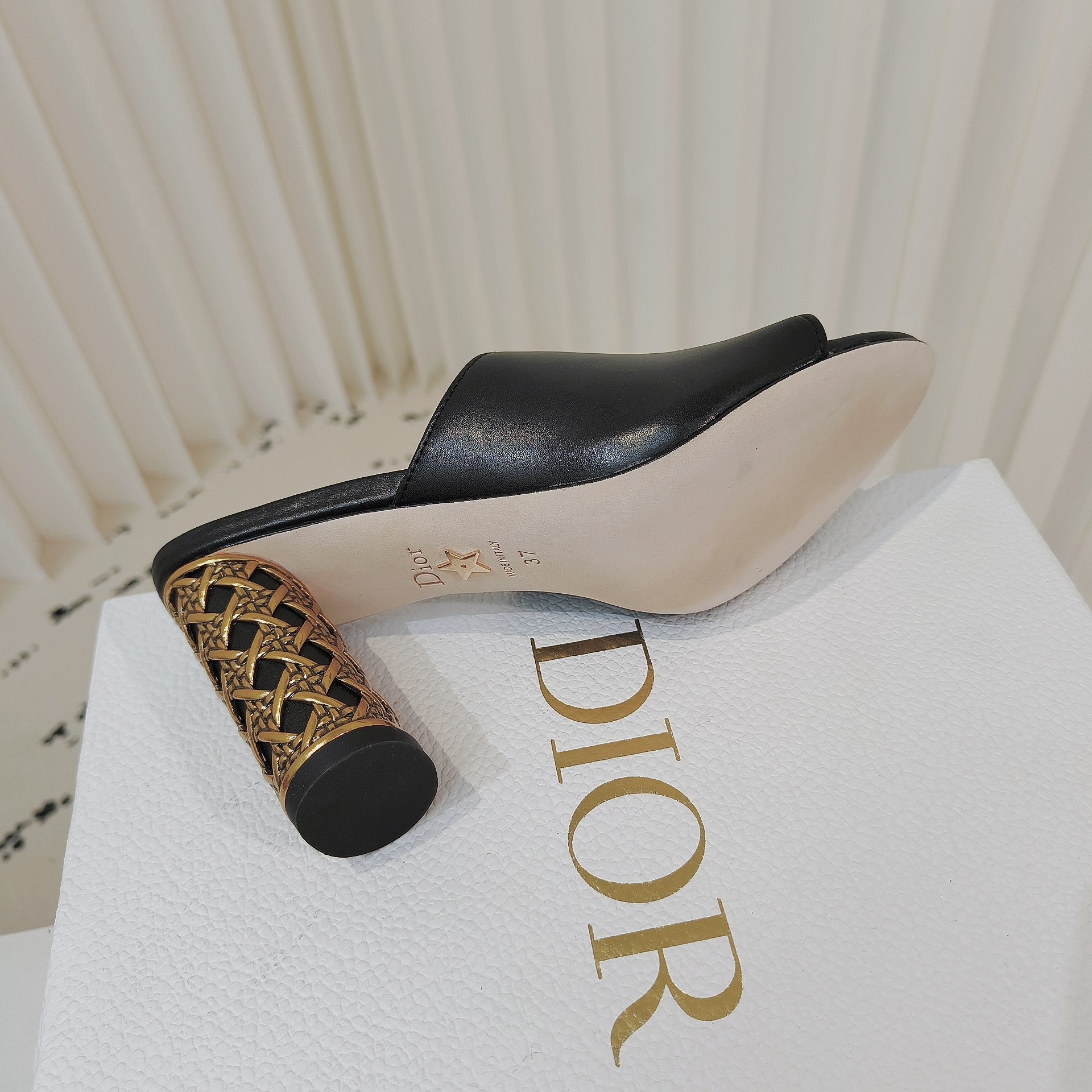 Dior 2026 Icon Slide High-heeled Sandal Lambskin 927494