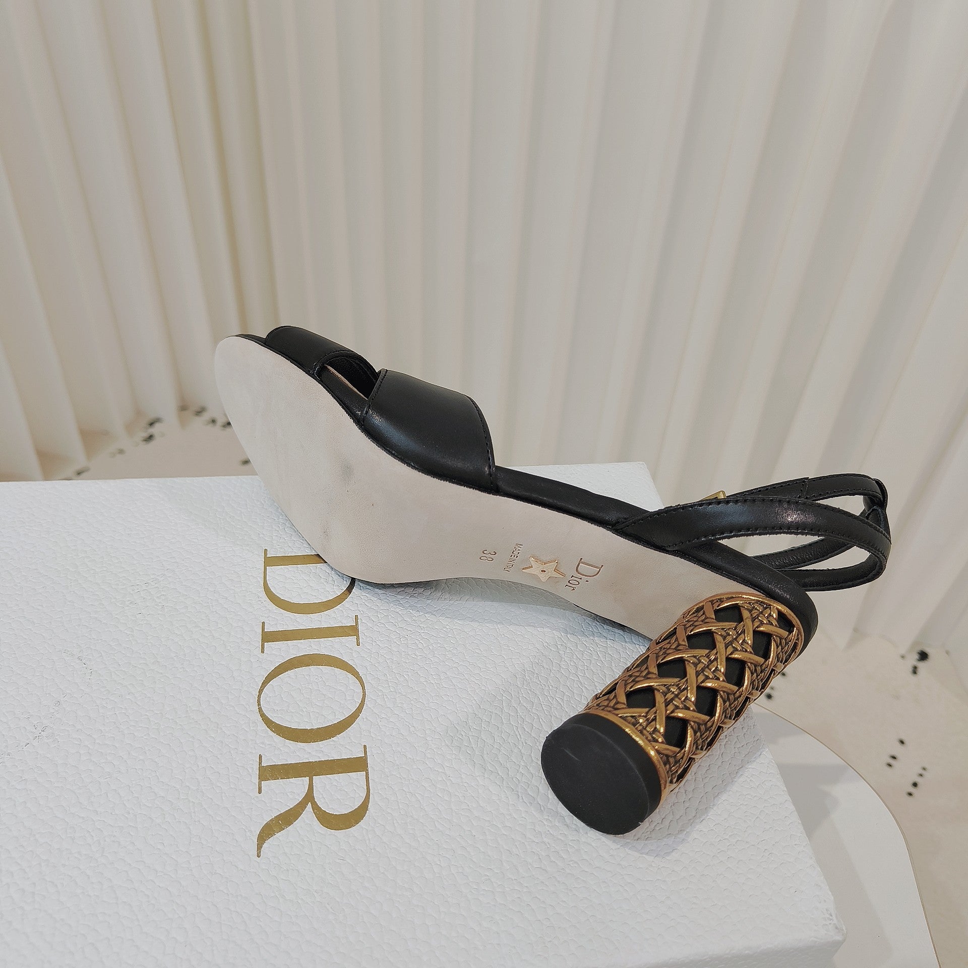 Dior 2026 Granville Heeled Sandal Lambskin 927498