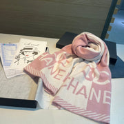 CC Scarf 180 CM In White Mix Pink Cashmere 416940