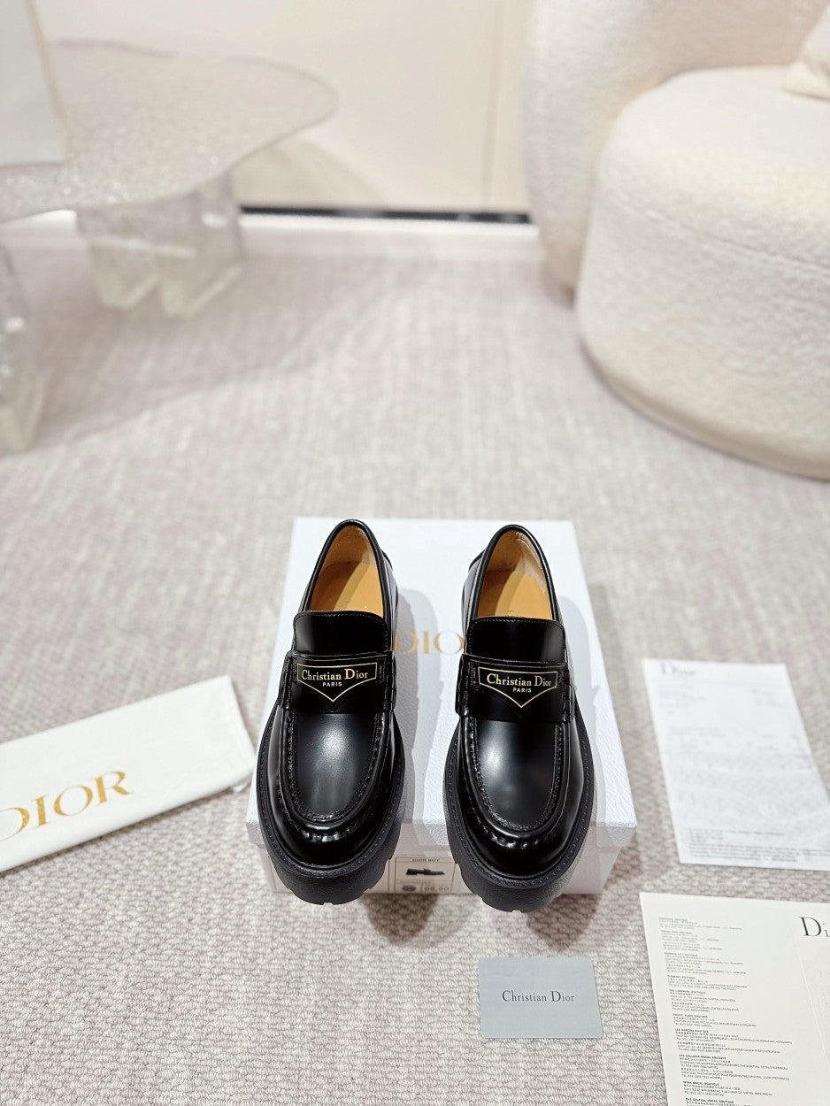 CD Boy Platform Loafer In Black Cowhide 988788