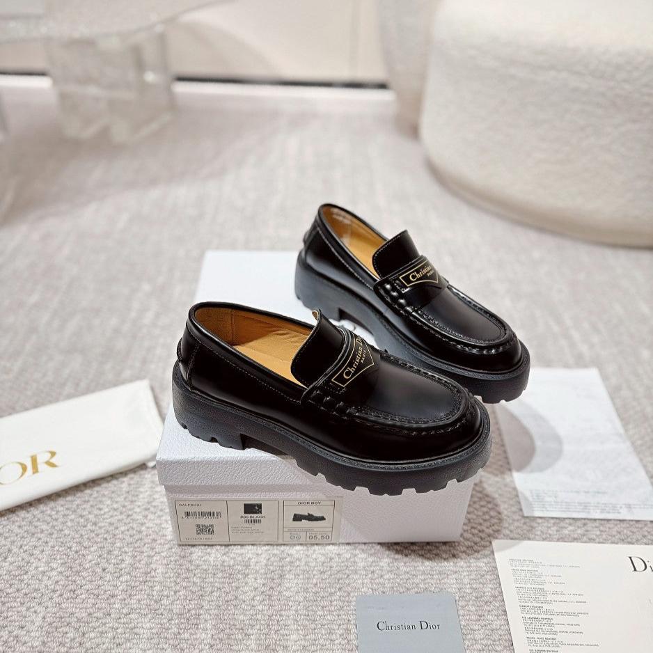 CD Boy Platform Loafer In Black Cowhide 988788