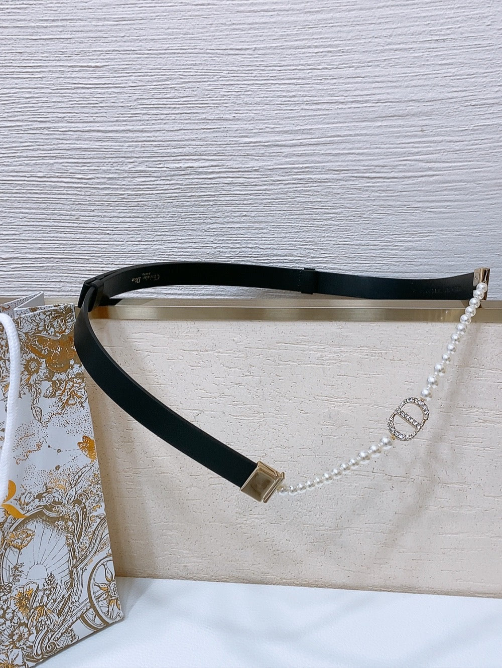 Dior 2026 Montaigne Pearls Belt 18mm 184997