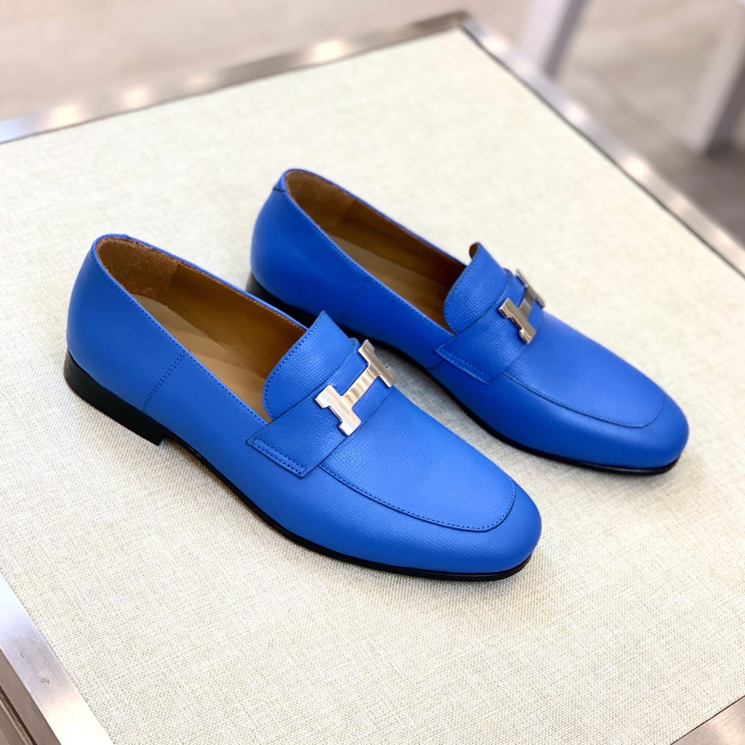 HM Men's Paris Loafer Cobalt Calfskin 539694
