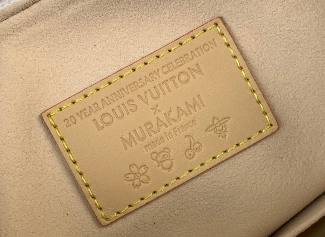 LV x TM Speedy Bandouliere 25cm White Multicolored Monogram Canvas