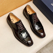 CD Derby Shoe Black Mix Brown Patent Leather 638974