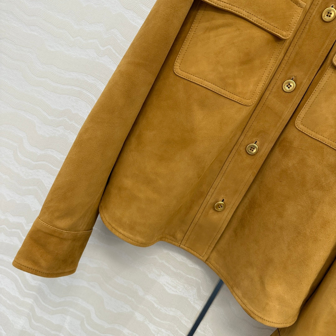 LP 25 Shirt Jacket Camel Suede 280856
