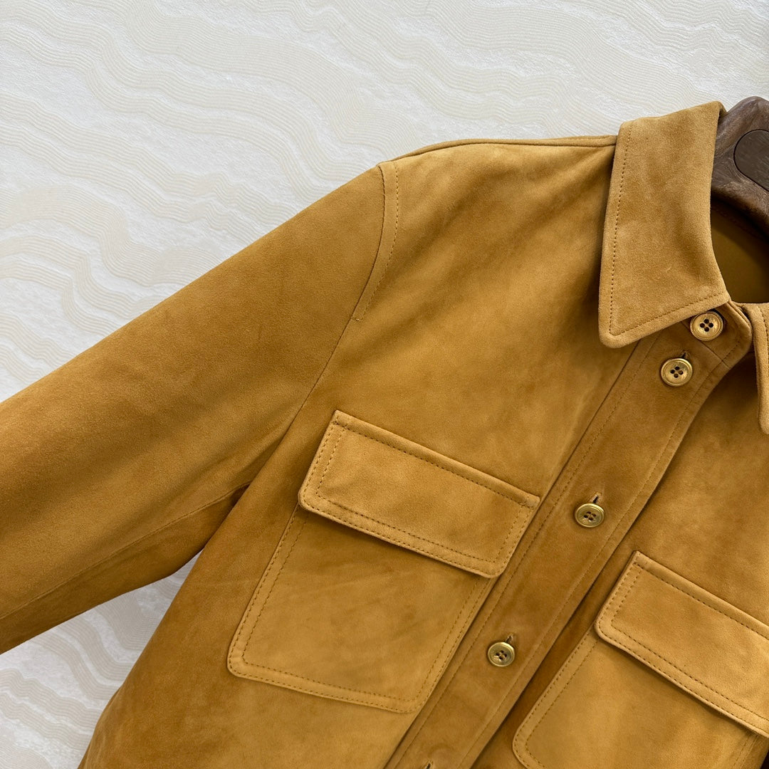 LP 25 Shirt Jacket Camel Suede 280856