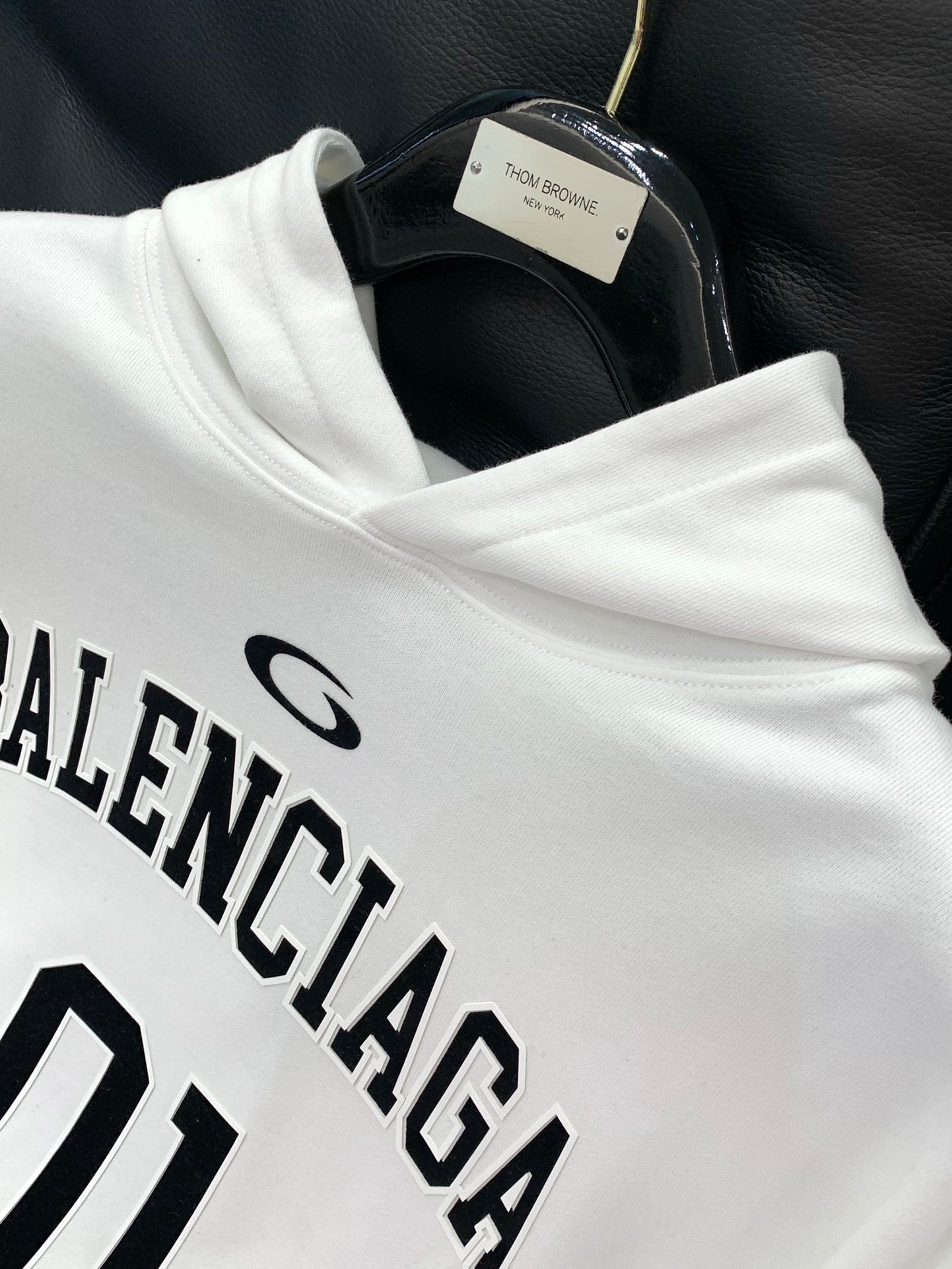 Balenciaga 25 Hoodie White Cotton 0052