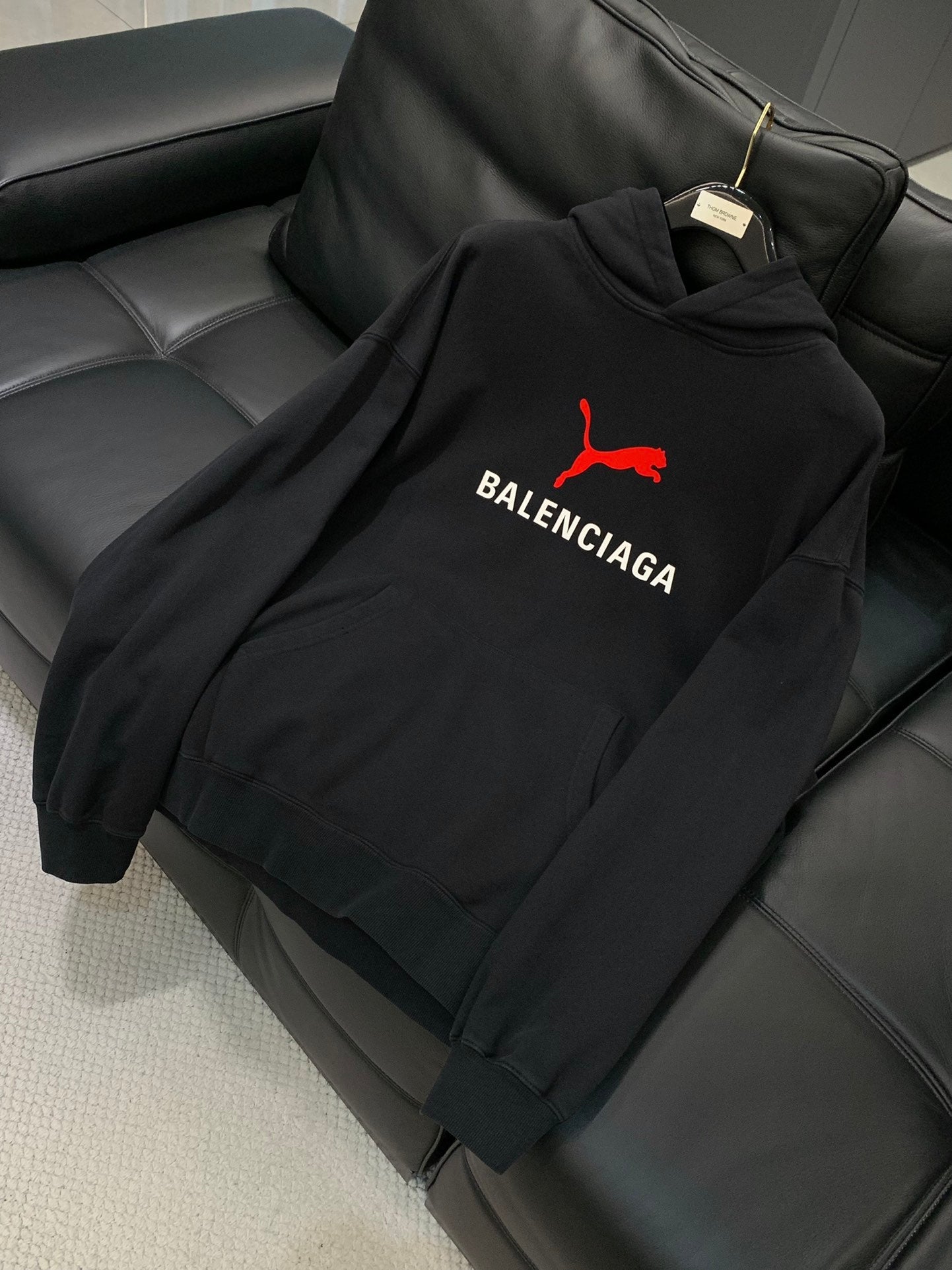 Balenciaga 25 Hoodie Black Cotton 0044