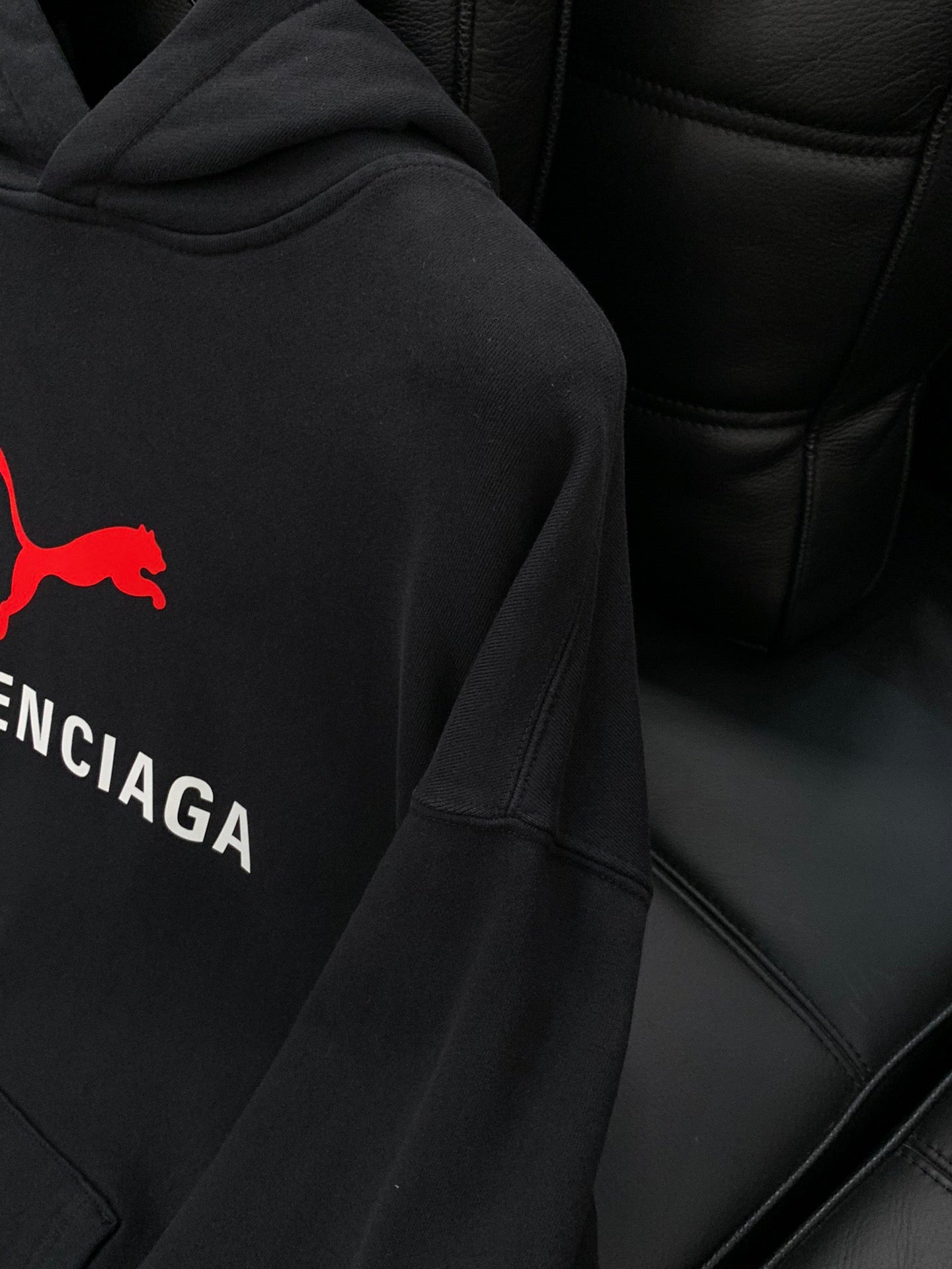 Balenciaga 25 Hoodie Black Cotton 0044