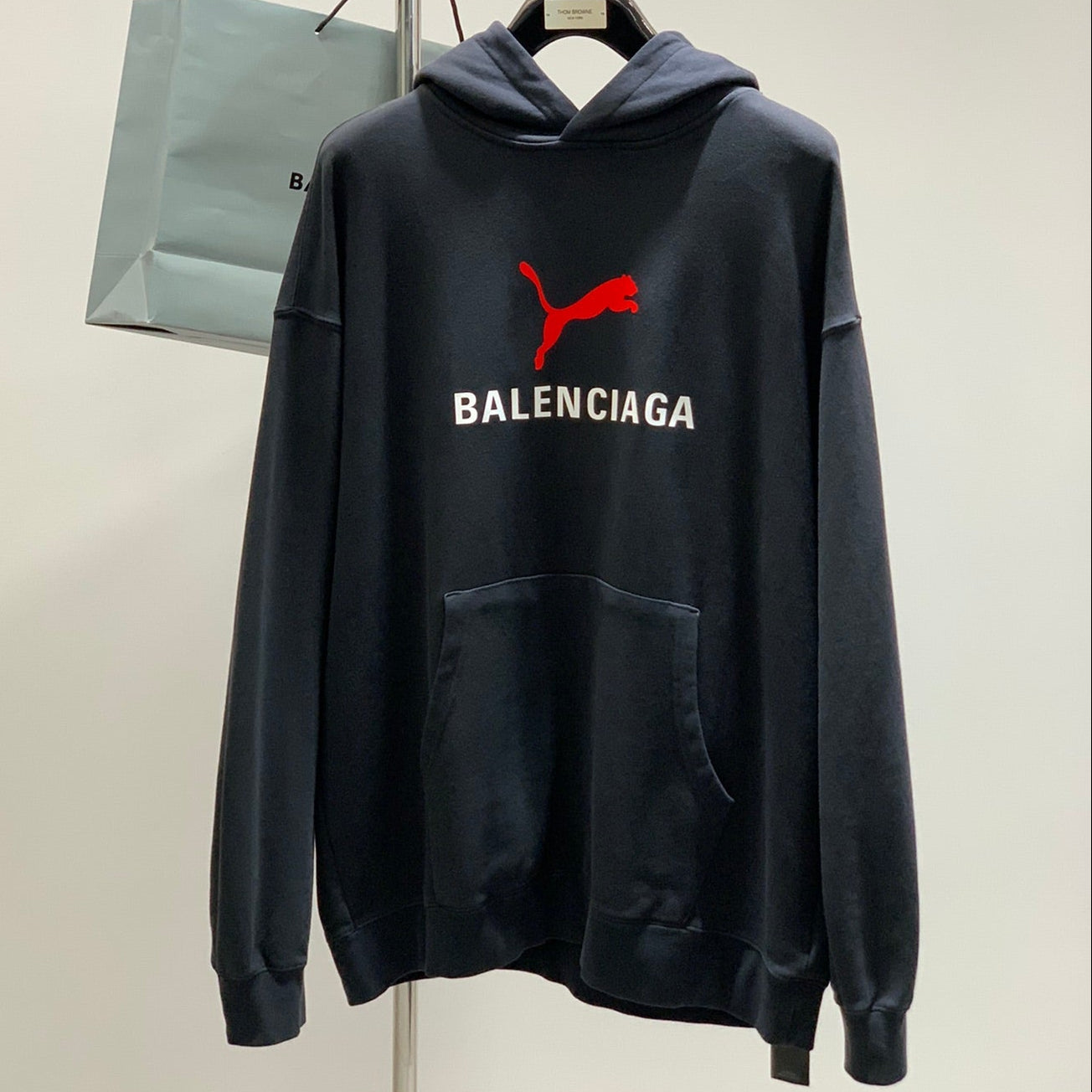 Balenciaga 25 Hoodie Black Cotton 0044
